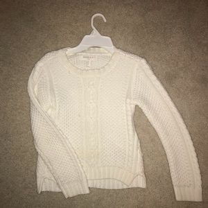 Girls White Sweater